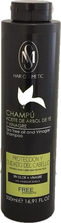 Actual product image Hair Cosmetic Tea Tree Oil And Vinegar Shampoo Without Parabens And Odor 500ml (500 ml, Liquid shampoo)