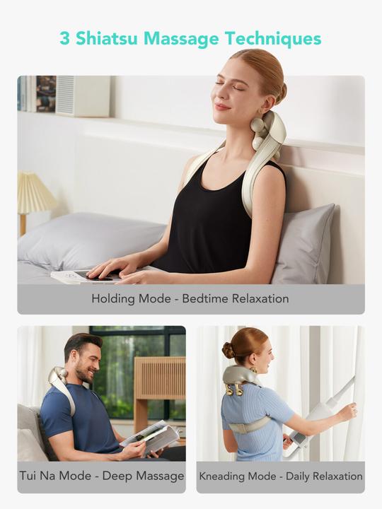 Actual product image SKG Neck Massager H7 ultra-E - Golden (golden massage heads)