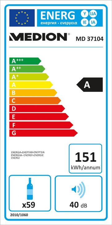 Energy Label Medion MD 37104