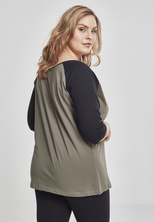 Immagine prodotto Urban Classics Tee Raglan 3/4 da donna a contrasto (5XL)