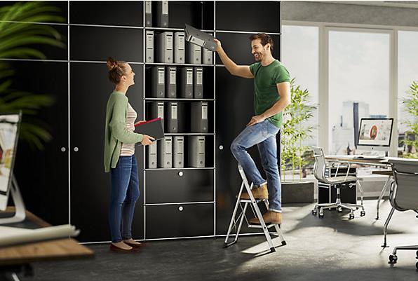 Actual product image Hailo K70 StandardLine, aluminium stepladder, 2 steps (Stepladder, 83 cm)