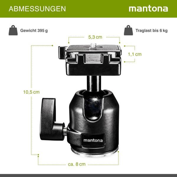 Produktbild mantona 21422 Stativ-Kugelkopf (Kugelkopf)