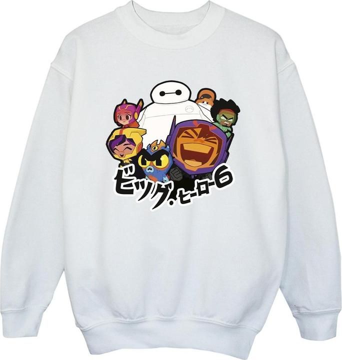 Disney Big Hero 6 Baymax Group Manga Sweatshirt Mädchen