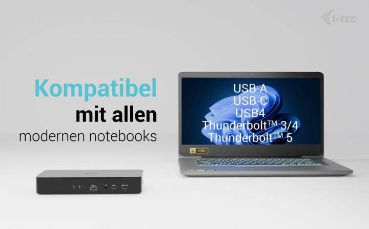Produktbild i-tec USB-C/A Intelligent Dual DS+PD100W, Universal (USB-C, 9 Ports)