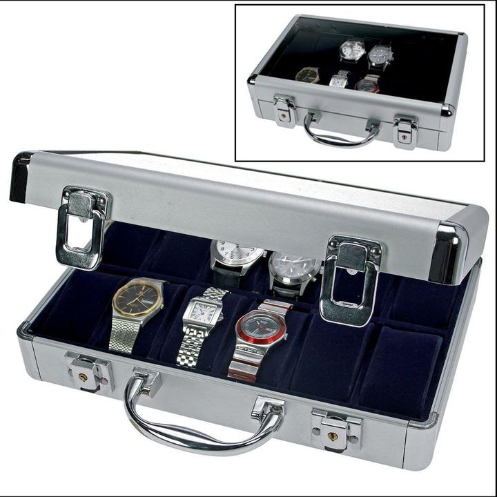 Immagine prodotto Schwäbische Albumfabrik Cassa dell'orologio Alluminio Velours Bianco