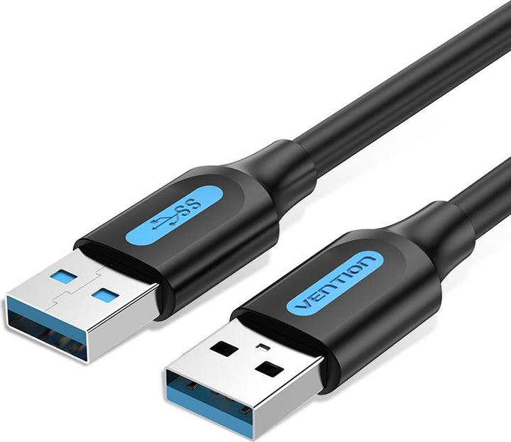 Actual product image Vention USB 3.0 cable CONBH 2m Black PVC (2 m, USB 3.2 Gen 1)