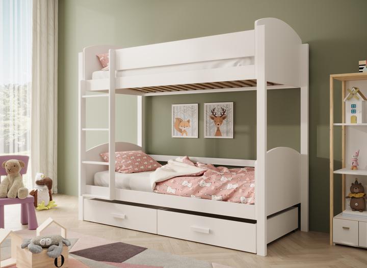 Immagine prodotto ADRK Furniture Kinder-Etagenbett Jori 200x90 mit Matratze (200cm x 90cm)