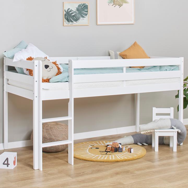Hoppekids Half loft bed (90 x 200 cm)