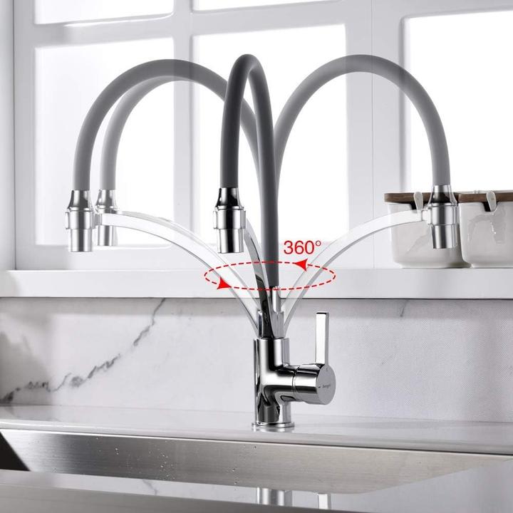 Actual product image Ibergrif Küchenarmatur mit ausziehbarer Brause