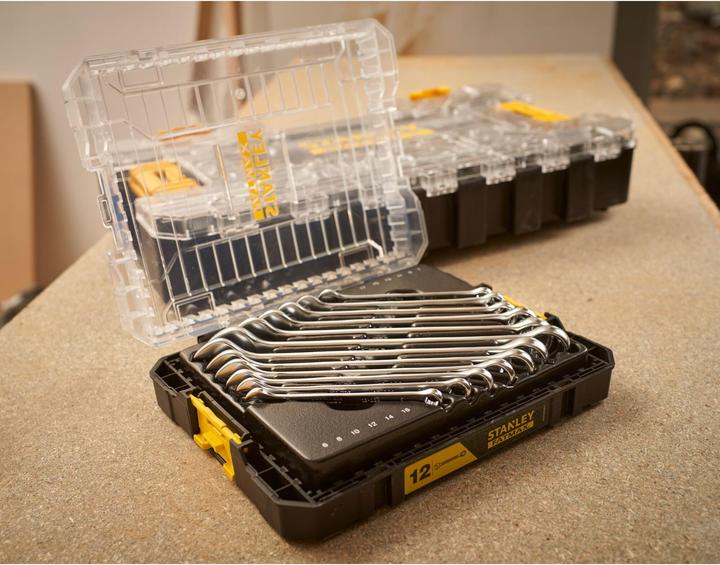 Produktbild Stanley RingmaulschlüsselSet 12teilig (17 mm, 7 mm, 16 mm, 15 mm, 8 mm, 14 mm, 12 mm, 13 mm, 9 mm, 6 mm, 10  mm, 11 mm)