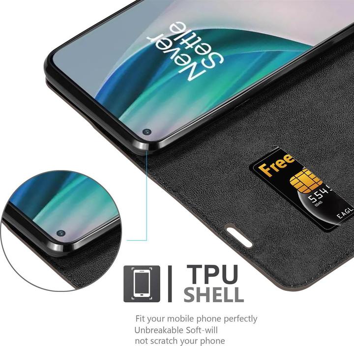 Produktbild Cadorabo Book Invisible Magnet Cover (OnePlus Nord N100)