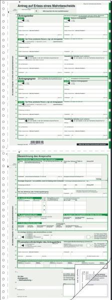 Produktbild Sigel Vordruck ""Mahnbescheid"", A4, SD, 2 x 2 Blatt (25 x)