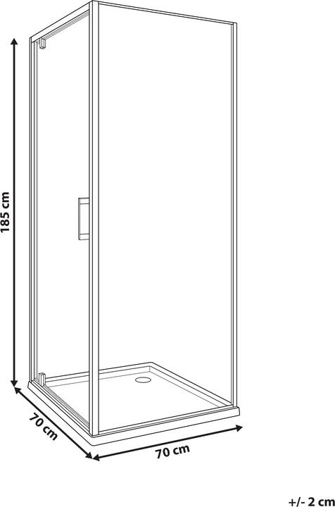 Immagine prodotto Beliani Darli (70 cm, 70 cm, 185 cm)