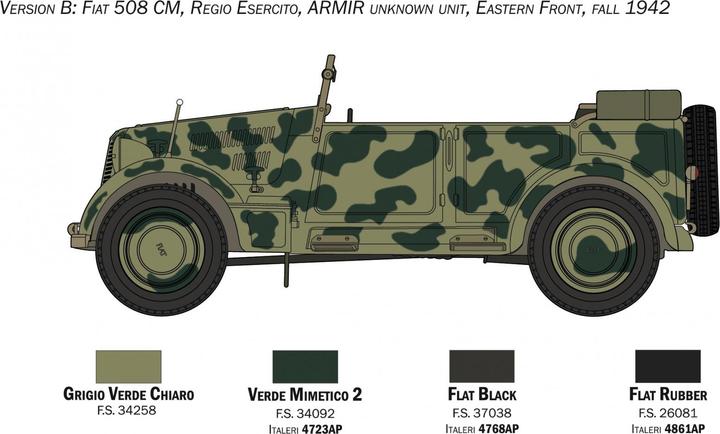Actual product image 1:35 Fiat 508 CM Coloniale w. Fig.