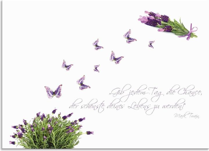 Produktbild Artland Lila Schmetterlinge an Lavendel