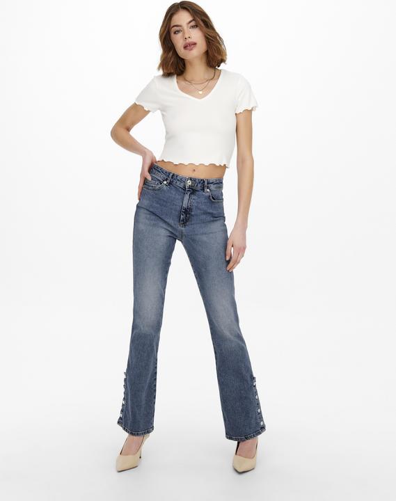 Actual product image Only ONLHailey Life High Waist Slit Flared Jeans (32)