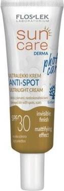 Actual product image Floslek Sun Care Derma Photo Care Ultralight Anti-Spot Face Cream Spf30 30Ml (Suntan cream, SPF 30, 30 ml)
