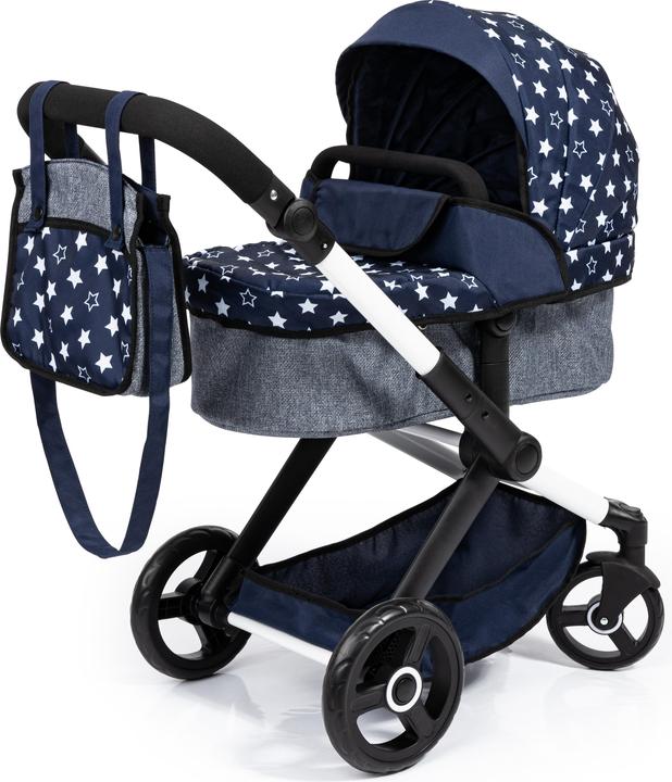 Actual product image Bayer Design 17015AA Combi Poppenwagen Xeo, tas, blauw, sterren
