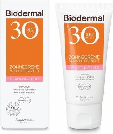 Actual product image Bioderma Biodermal Sunscreen For Sensitive Skin - Spf 30 - 50ml - Sunscreen For The Face (Suntan cream, SPF 30, 50 ml)