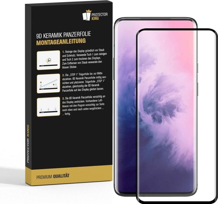 Produktbild Protectorking 3x Ceramic-Glass Full Cover HD Klar (3 Stück, OnePlus 7 Pro)