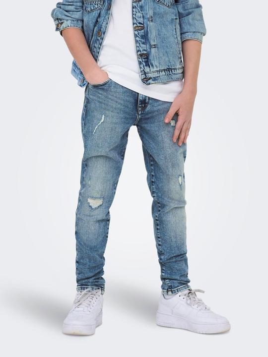 Actual product image Only & Sons Junior OSJYOKE Mid Rise Verjüngt Jeans Slim Fit Jeans (128)