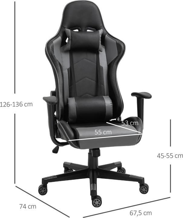 Image du produit Vinsetto Chaise de jeu ergonomique
