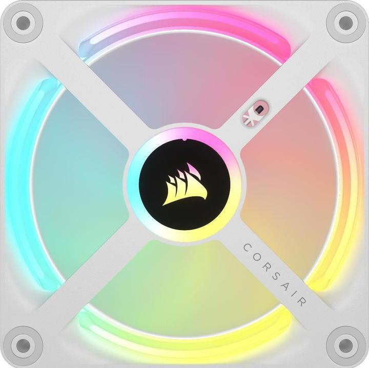 Immagine prodotto Corsair Ventola iCUE LINK QX120 RGB 120 mm PWM (bianca, starter kit) (120 mm, 3 x)