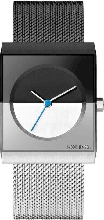 Jacob Jensen 525 Classic Horloge - Jensen dames horloge - Zwart - diameter 24 mm - kleur gecoat roestvrij (24 mm)