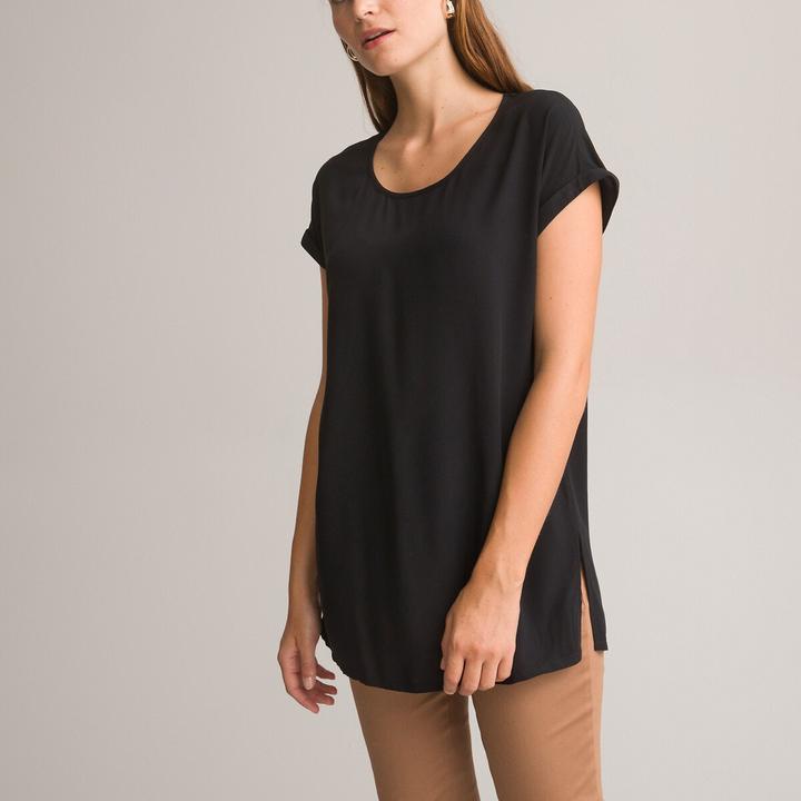 Anne Weyburn Tunikashirt mit rundem Ausschnitt (34)