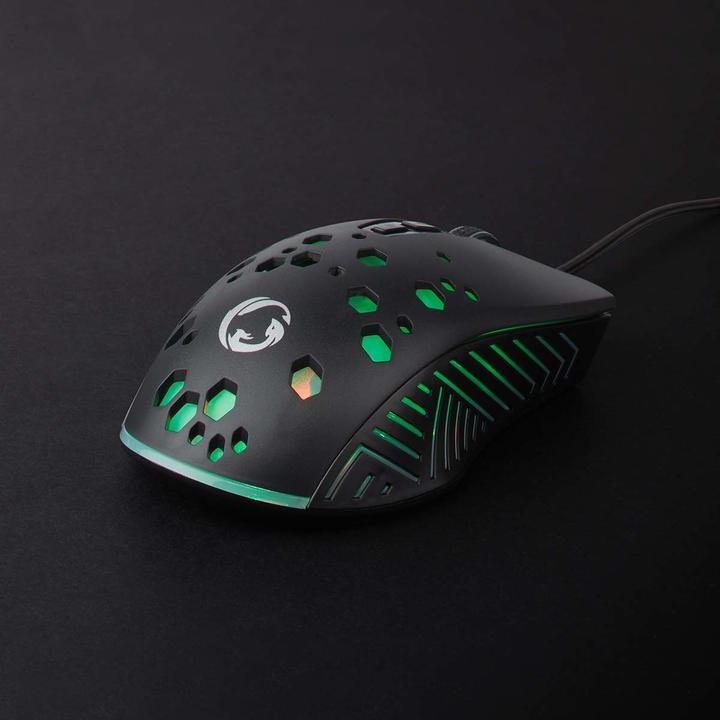 Actual product image Nedis Gaming Mouse | Wired | 800 / 1200 / 2400 / 3200 / 4800 / 7200 dpi | Adjustable DPI | Anz (Cable)