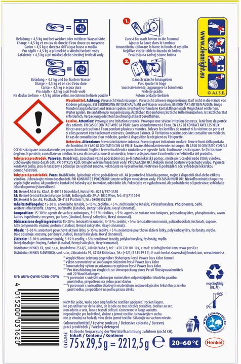 Produktbild Persil Power Bars (75 Waschgänge, Waschpods)