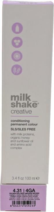 Image du produit Milk_Shake Vopsea permanenta Creative 4.314GA, Castaniu Mediu Ciocolata Cu Rome, 100ml