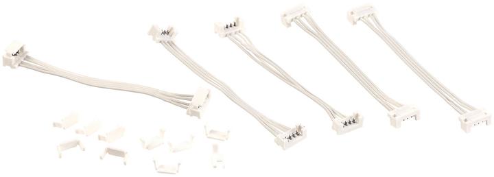 Produktbild Luminea 5er-Set Verbindungs-Kabel für RGB-LED-Streifen der Serie LAC (12 cm)