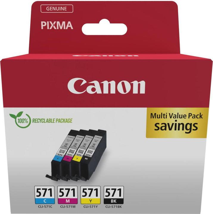 Produktbild Canon CLI-571 Ink Cartridge C/M/Y/BK (CMYK)