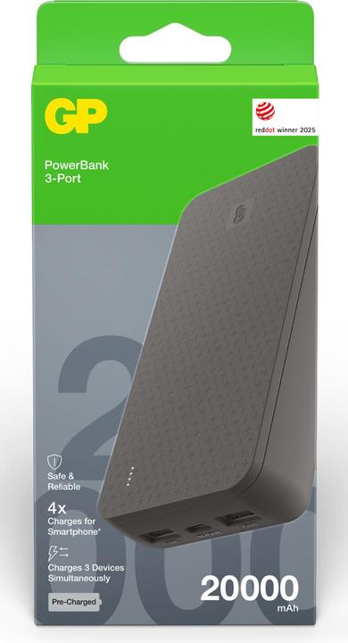 Actual product image GP Batteries GP PowerBank B+ Series 20000 mAh black (20000 mAh, 15 W)
