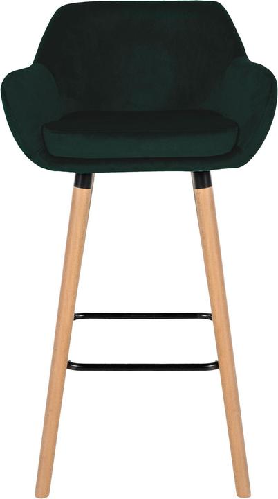 Image du produit CLP Tabouret de bar Grant velours, vert