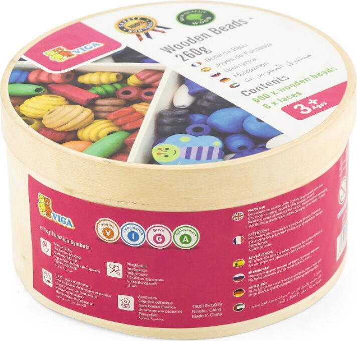 Actual product image Viga Toys Wooden bead set