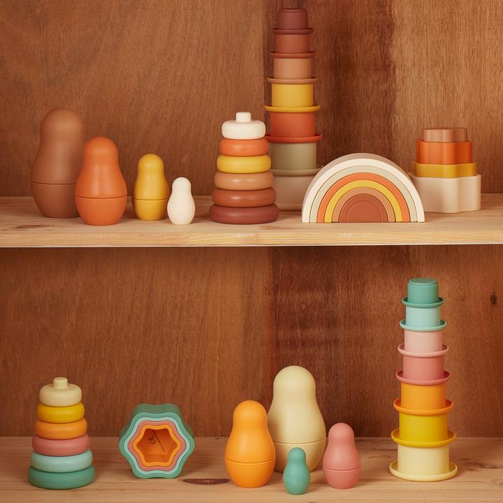 Image du produit Bieco Jouets à empiler Matriochkas en silicone Chocolate Bliss