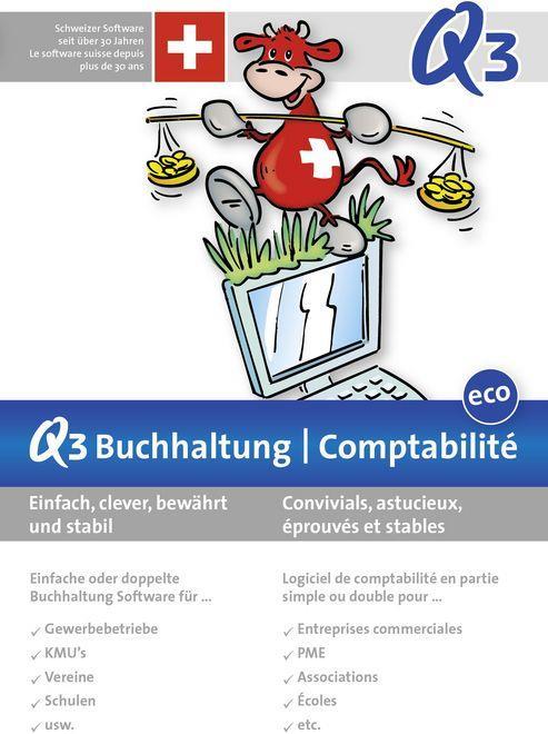 Produktbild Q3 Software Buchhaltung eco (1 User, unbegrenzt)