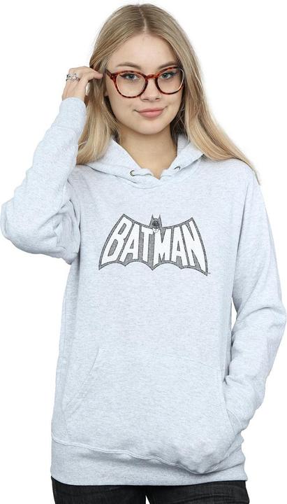 Immagine prodotto Batman Retro Crackle Logo Felpa con Cappuccio Donna (M)