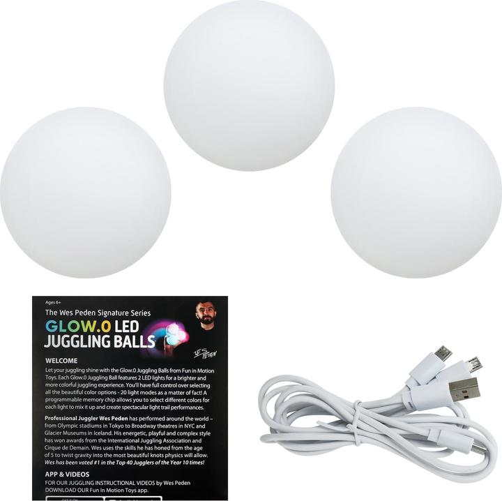 Produktbild Spin Balls Jonglier-Ball Set à 3 Stück mit LED