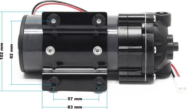 Produktbild Naturewater Druckerhöhungspumpe 600 GPD (2300 l) Booster Pumpe 108W Umkehrosmose (Boosterpumpe)