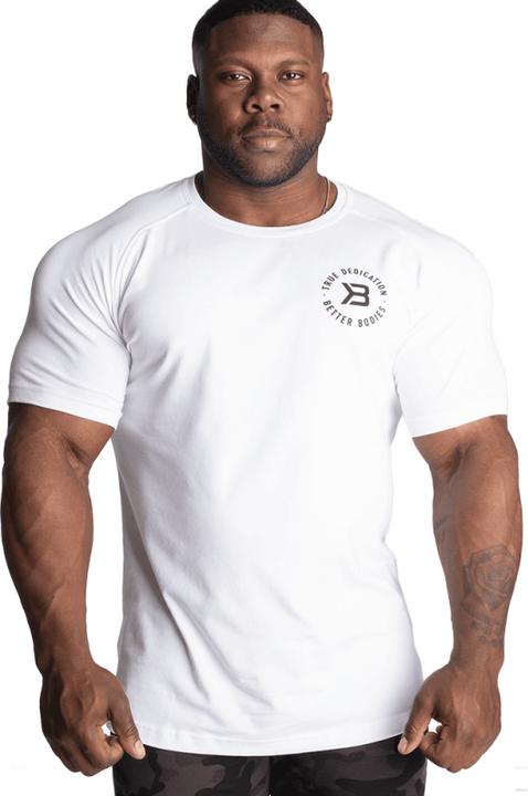Better Bodies Gym Tapered Tee (White) (S)