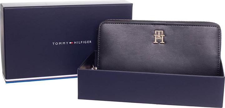 Actual product image Tommy Hilfiger TH Chic Large Zip Around Wallet Black