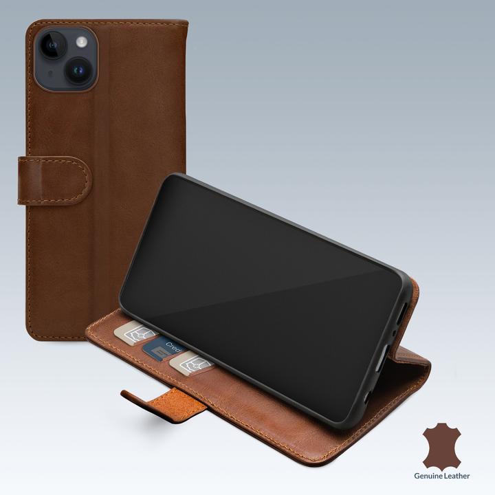 Produktbild Mobilize Portemonnaie aus Leder (Apple iPhone 14 Plus)