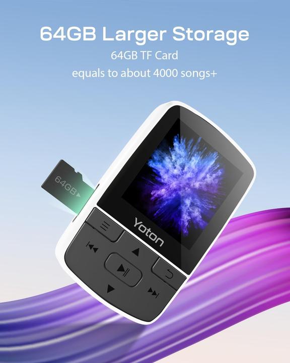 Image du produit Yoton MP3-Player mit Sportclip (64 Go)