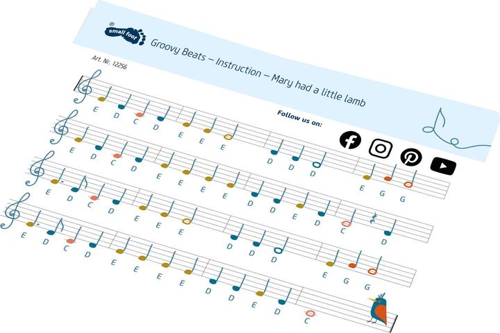 Actual product image small foot Piano Groovy Beats (German, French, Italian, English)
