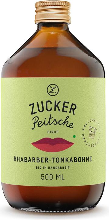 Produktbild Zuckerpeitsche Bio Sirup Rhabarber Tonka 500 ml (1 x 50 cl)