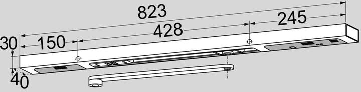 Image du produit Dormakaba Glissière avec levier G-EMR Contur Design (Porte-fenêtre, Porte en bois, Porte de chambre, Porte d'entrée)