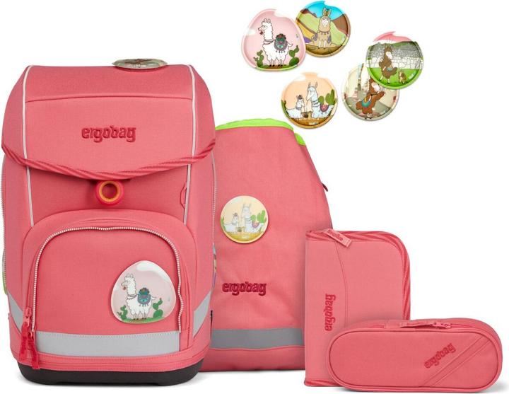 Ergobag cubo 5-tlg.Lamas in Bärjamas Eco (19 l)